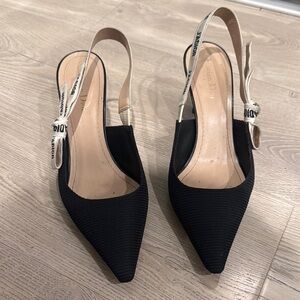 Dior Women's Black Slingback Shoes